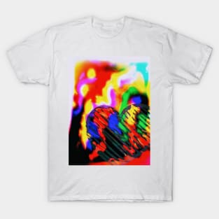 Blazing Heart blur background T-Shirt